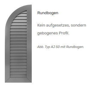 Schiebeladen aus Aluminium