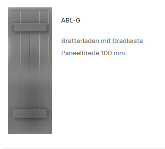 stilvolle Schiebeläden